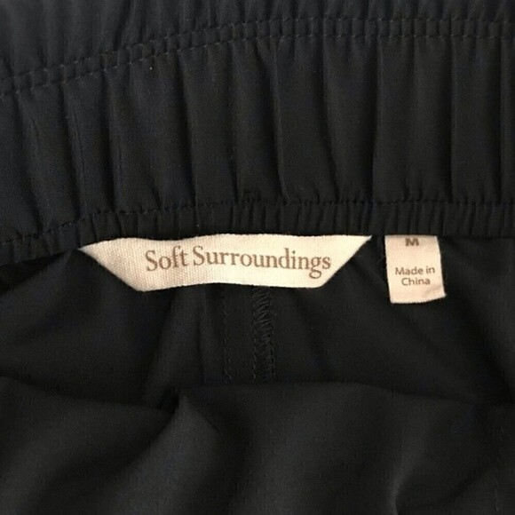 Soft Surroundings Go Lively Slit Hem Cropped Wide Leg High Waist Athletic Pants - Picture 11 of 12